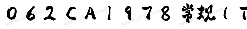 062 CA1978 常规(TrueTy字体转换
